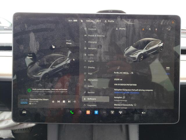 Photo 9 from auction – 2022 TESLA MODEL 3 with VIN 5YJ3E1EA7NF287058