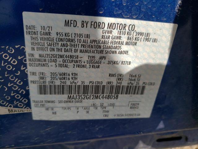 Photo 14 from auction – 2021 FORD ECOSPORT S with VIN MAJ3S2GE2MC448058