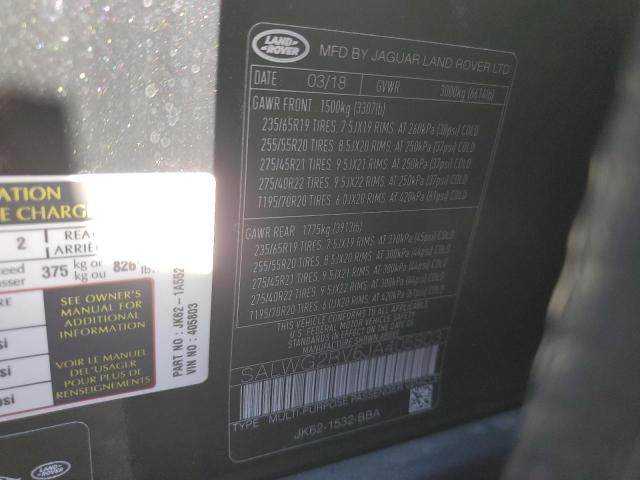 Photo 14 from auction – 2018 LAND ROVER RANGE ROVE with VIN SALWG2RV6JA405803