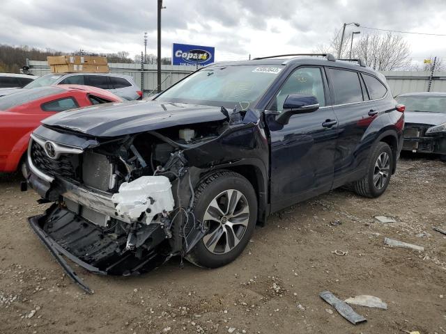 TOYOTA HIGHLANDER 2021 with VIN 5TDGZRBH1MS548135 - Photo from auction