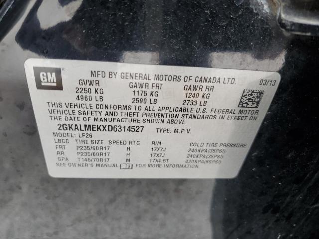 Photo 14 from auction – 2013 GMC TERRAIN DE with VIN 2GKALMEKXD6314527