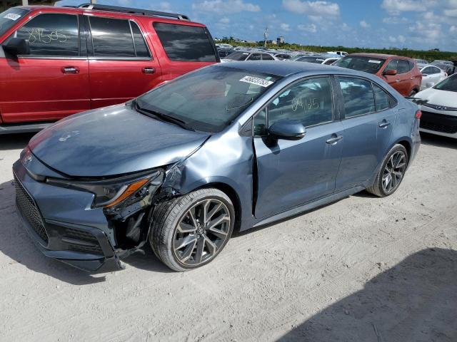 TOYOTA COROLLA SE 2021 with VIN 5YFS4MCE1MP081596 - Photo from auction
