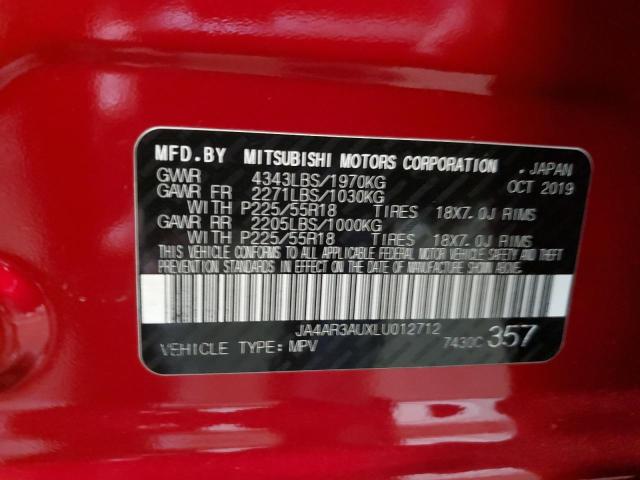 Photo 14 from auction – 2020 MITSUBISHI OUTLANDER with VIN JA4AR3AUXLU012712