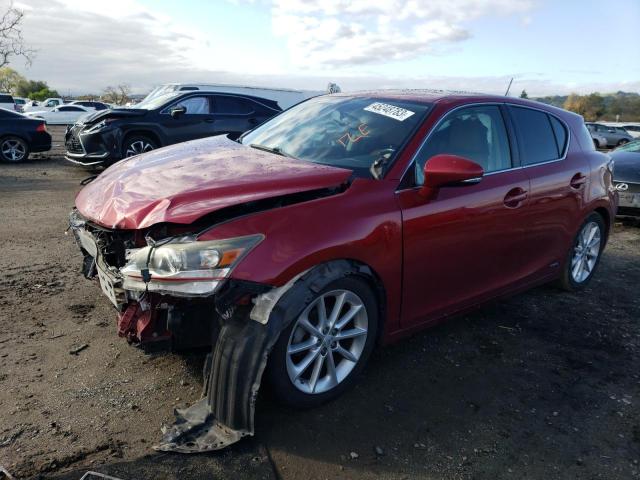 LEXUS CT 200 2012 with VIN JTHKD5BHXC2075843 - Photo from auction