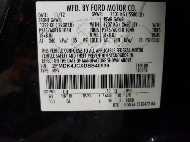 Photo 14 from auction – 2013 FORD EDGE SEL with VIN 2FMDK4JCXDBB40939