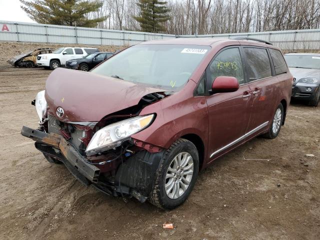 TOYOTA SIENNA XLE 2013 with VIN 5TDYK3DC6DS348990 - Photo from auction