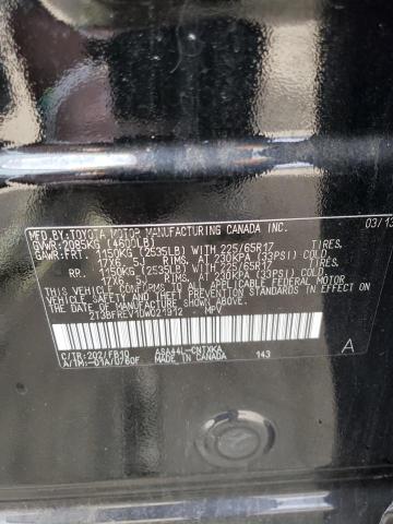 Photo 14 from auction – 2013 TOYOTA RAV4 LE with VIN 2T3BFREV1DW021912