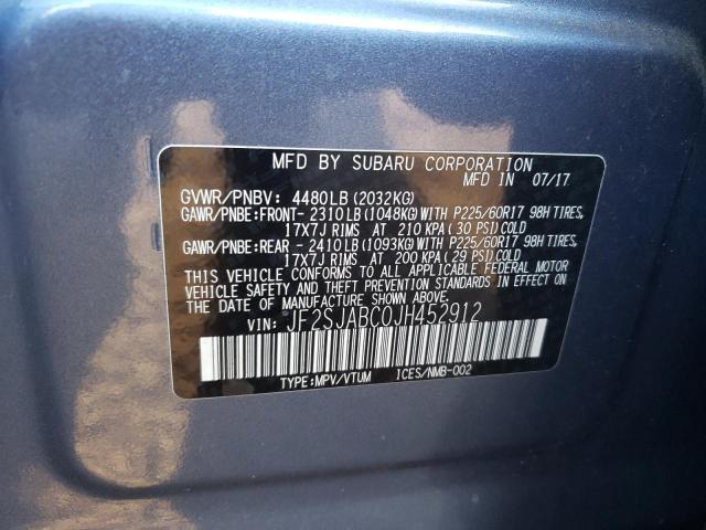 Photo 14 from auction – 2018 SUBARU FORESTER 2 with VIN JF2SJABC0JH452912