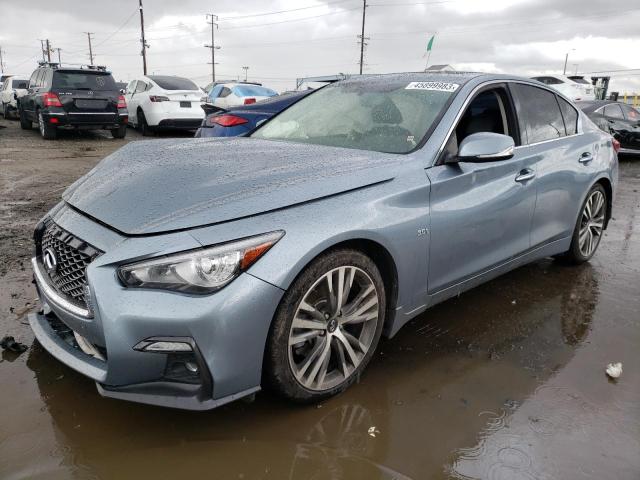 INFINITI Q50 LUXE 2018 with VIN JN1EV7APXJM355136 - Photo from auction
