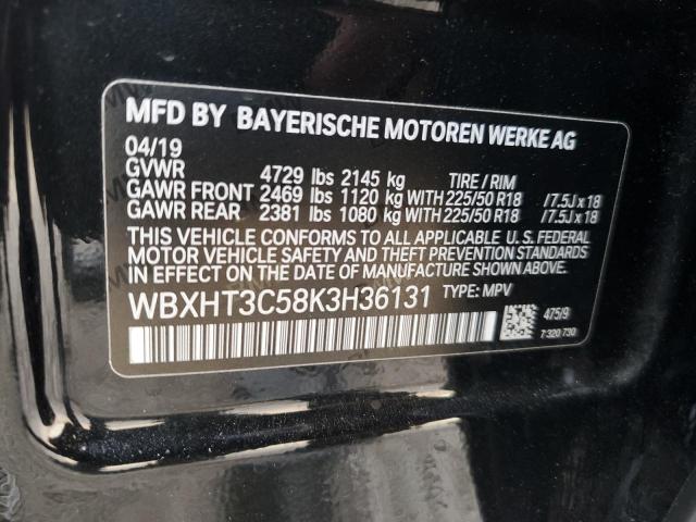 Photo 14 from auction – 2019 BMW X1 XDRIVE2 with VIN WBXHT3C58K3H36131