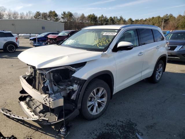 TOYOTA HIGHLANDER 2015 with VIN 5TDJKRFH6FS103574 - Photo from auction