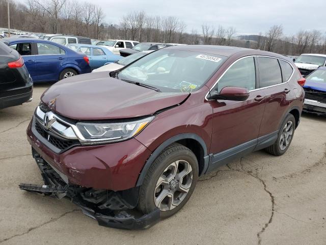 HONDA CR-V EX 2018 with VIN 7FARW2H55JE094210 - Photo from auction