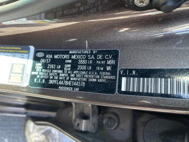 Photo 10 from auction – 2017 KIA FORTE LX with VIN 3KPFL4A78HE144578