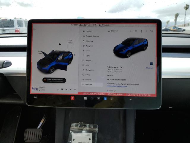 Photo 9 from auction – 2022 TESLA MODEL Y with VIN 7SAYGAEE3NF432294