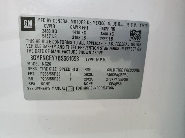 Photo 14 from auction – 2011 CADILLAC SRX PREMIU with VIN 3GYFNCEY7BS561698