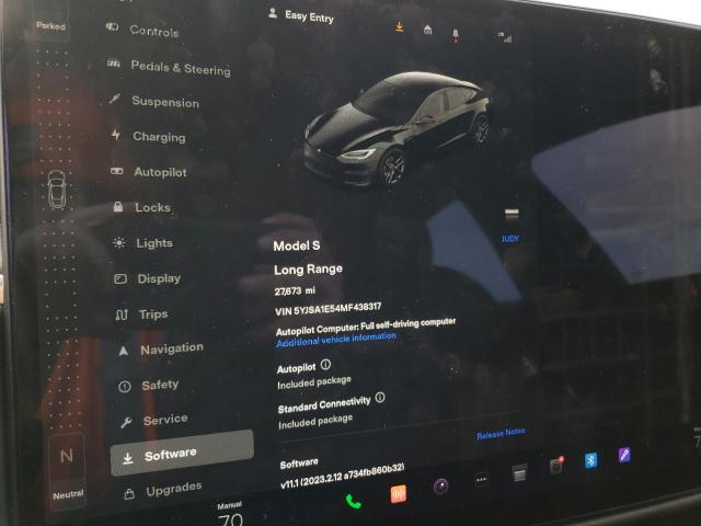 Photo 9 from auction – 2021 TESLA MODEL S with VIN 5YJSA1E54MF438317