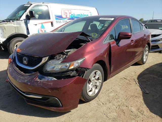 Photo 1 from auction – 2015 HONDA CIVIC LX with VIN 19XFB2F53FE013215