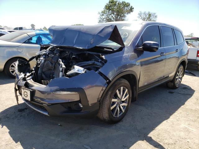HONDA PILOT EXL 2021 with VIN 5FNYF5H59MB037084 - Photo from auction