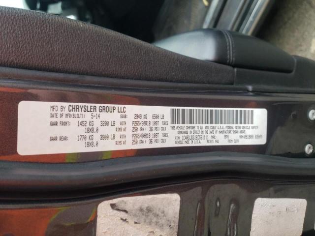 Photo 14 from auction – 2014 DODGE DURANGO LI with VIN 1C4RDJDG1EC531111