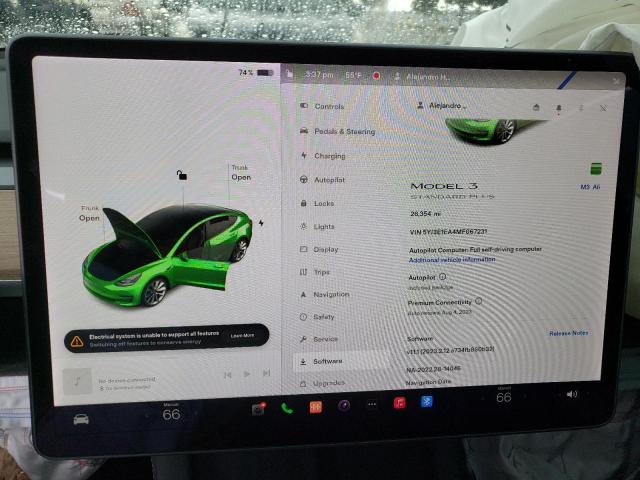 Photo 9 from auction – 2021 TESLA MODEL 3 with VIN 5YJ3E1EA4MF067231