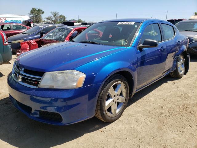 DODGE AVENGER SE 2013 with VIN 1C3CDZAB5DN614450 - Photo from auction