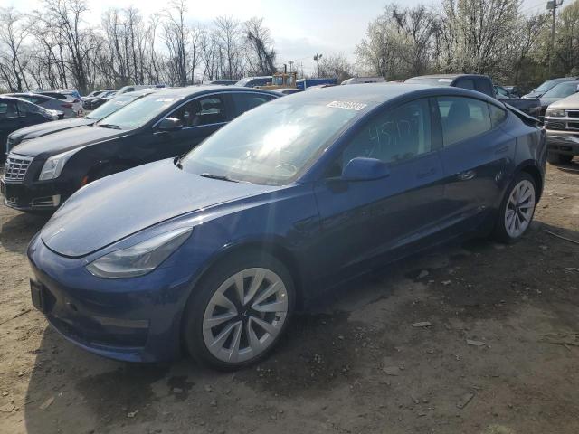 TESLA MODEL 3 2022 with VIN 5YJ3E1EA5NF188433 - Photo from auction