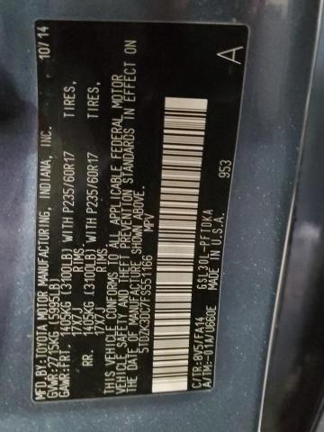 Photo 14 from auction – 2015 TOYOTA SIENNA with VIN 5TDZK3DC7FS551166