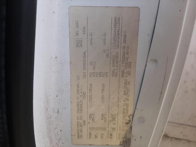 Photo 10 from auction – 2004 CHEVROLET EXPRESS CO with VIN 1GBJG31U041112000