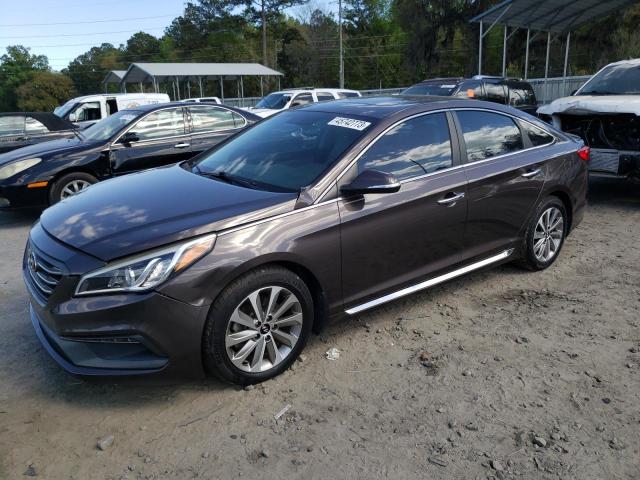 HYUNDAI SONATA SPO 2016 with VIN 5NPE34AF0GH381935 - Photo from auction