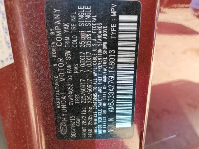 Photo 14 from auction – 2016 HYUNDAI TUCSON LIM with VIN KM8J33A27GU148013