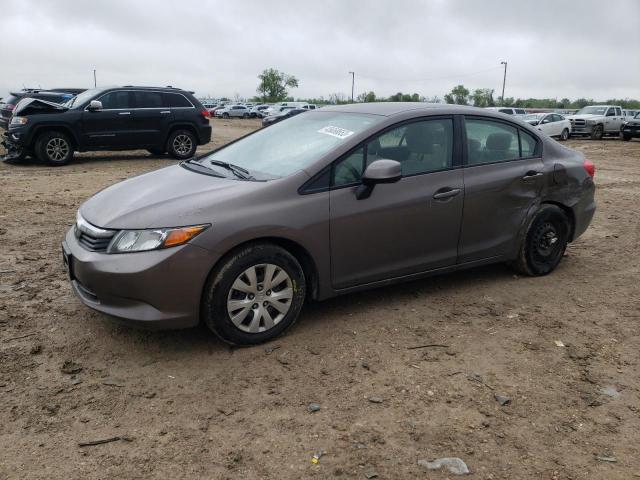 HONDA CIVIC LX 2012 with VIN 2HGFB2F55CH600999 - Photo from auction