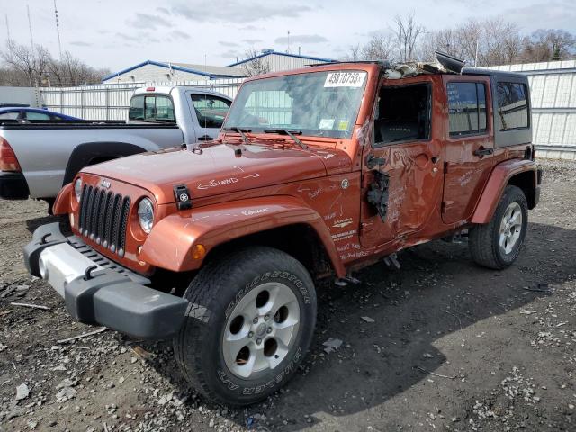 JEEP WRANGLER U 2014 with VIN 1C4HJWEG1EL165733 - Photo from auction