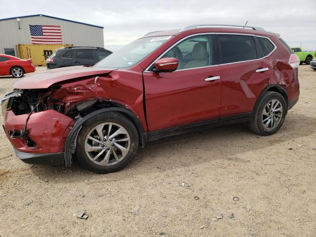 NISSAN ROGUE S 2015 with VIN 5N1AT2MVXFC827150 - Photo from auction