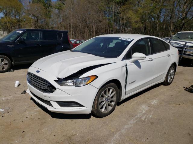 FORD FUSION SE 2017 with VIN 3FA6P0LU1HR318263 - Photo from auction