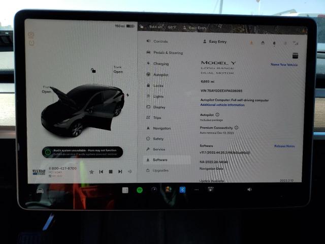 Photo 9 from auction – 2023 TESLA MODEL Y with VIN 7SAYGDEEXPA026093