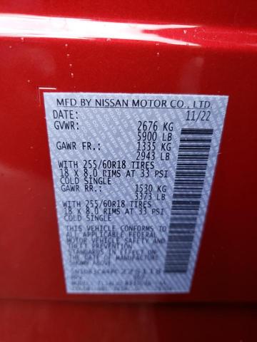 Photo 14 from auction – 2023 NISSAN PATHFINDER with VIN 5N1DR3CA4PC225118