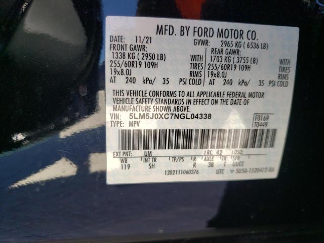 Photo 14 from auction – 2022 LINCOLN AVIATOR with VIN 5LM5J0XC7NGL04338