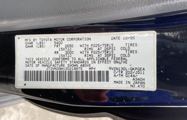 Photo 10 from auction – 1995 TOYOTA 4RUNNER VN with VIN JT3VN39W1S0218875