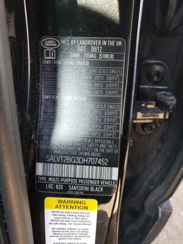 Photo 14 from auction – 2013 LAND ROVER RANGE ROVE with VIN SALVT2BG3DH707452