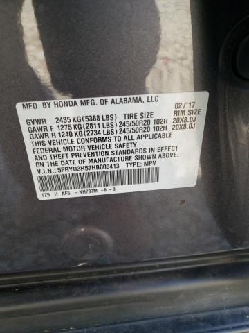Photo 14 from auction – 2017 ACURA MDX TECHNO with VIN 5FRYD3H57HB009413