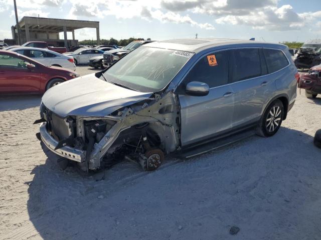 HONDA PILOT EXL 2019 with VIN 5FNYF5H51KB027646 - Photo from auction