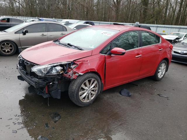 KIA FORTE EX 2014 with VIN KNAFX4A80E5119627 - Photo from auction