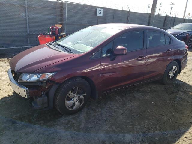HONDA CIVIC LX 2013 with VIN 2HGFB2F58DH591491 - Photo from auction