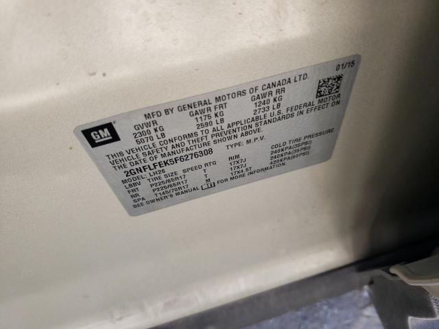 Photo 14 from auction – 2015 CHEVROLET EQUINOX LT with VIN 2GNFLFEK5F6276308