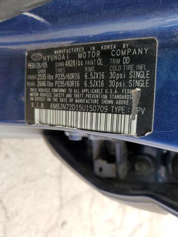 Photo 14 from auction – 2005 HYUNDAI TUCSON with VIN KM8JN72D15U150709
