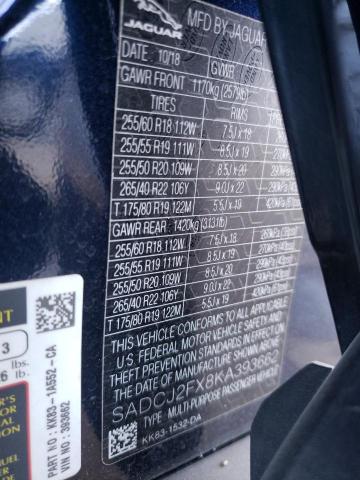 Photo 14 from auction – 2019 JAGUAR F-PACE PRE with VIN SADCJ2FX8KA393662