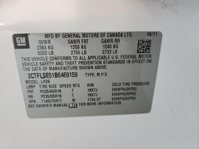 Photo 14 from auction – 2011 GMC TERRAIN SL with VIN 2CTFLSE51B6469159