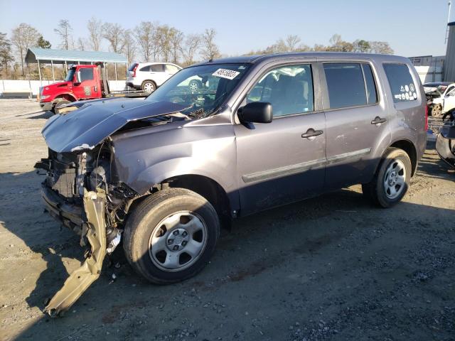 HONDA PILOT LX 2015 with VIN 5FNYF4H21FB015129 - Photo from auction