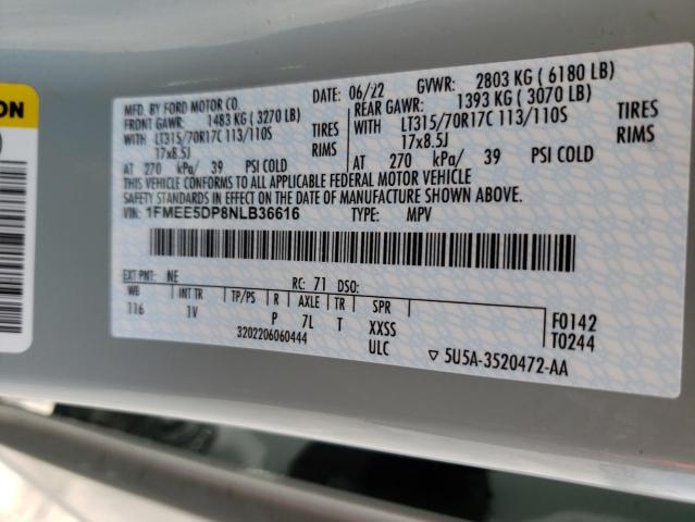 Photo 14 from auction – 2022 FORD BRONCO BAS with VIN 1FMEE5DP8NLB36616