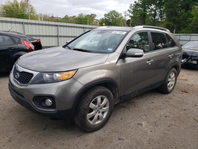 KIA SORENTO LX 2013 with VIN 5XYKT3A64DG393327 - Photo from auction